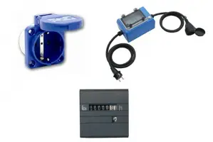 Utičnice - zaštitna sklopka - brojilo pogonskih sati