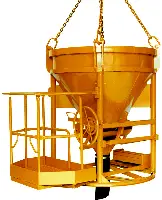 Silos za beton 1016H.10 PAM, 750l cilindrično-konični oblik s podestom, Z1016H750PAM