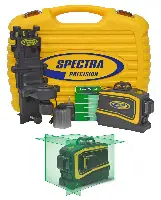 =81= Linijski laser SPECTRA LT58G 3-razine s punjačem, ciljnom metom, adapterom, u koferu, Z120058G