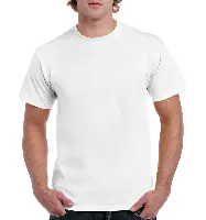 T-Shirt kratki rukav Gildan Heavy Cotton, bijela, 170 g/m², vel. S, Z18009WS