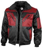Pilotska jakna QUALITEX crno/crvena, 265 g/m², vel. XL, Z23619XL