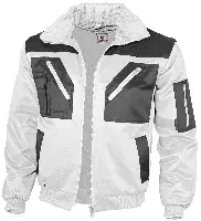 Pilotenjacke QUALITEX, weiß/grau, 265 g/m², Gr. XL, Z23669XL