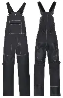 Keramičarske hlače s naramenicama, sive, vel. 56, Z31112156