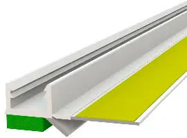 Letvica za žbukanje i zaštitu 10mm, vanjska ZELENA, DL, flex., 2,5m/štg 60štg/kart 42kart/pal, Z3775250LO