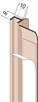 Priključni profil 3712 PVC s brtvom 2,6m/štg, 60štg/kart, 36kart/pal, Z43712260