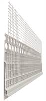 PVC priključni profil s WDVS mrežicom 2,5m/štg 25štg=62,5lfm 40kart/pal, Z43749250LO