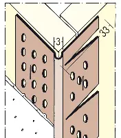 PVC kutni profil za lukove 3767 3m/kom kart=20štangi 182kart/pal, Z43767300