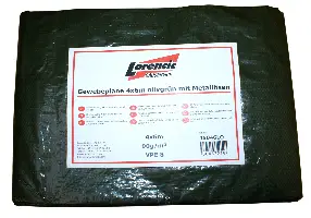 Mrežasta pokrivka 10x12m, maslinastozelena s metalnim ušicama 2kom/pak, Z4501012LO