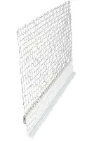 Priključni profil PVC za WDVS sokl lajsne 2,5m/štanga s WDVS mrežicom 25štg/kart 72kart/pal, Z4650305001