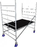 Alu pokretna skela KRAUSE® MONTO® PROTEC® XXL širina 2,00x1,20m, RV=2,90m, Z945105