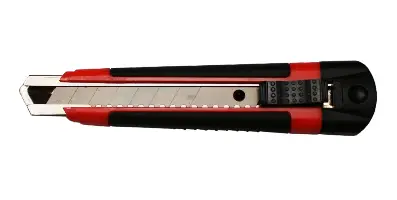 Univerzalni skalpel PROFI 18mm, crveni, metalna vodilica, samoaretirajući, 12kom/pak, ZCU18PROLO