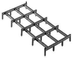 Druntereck 1-fach mit spitzen Füßen 30mm 120Stk/Bund 72Bund/Pal, ZDES30