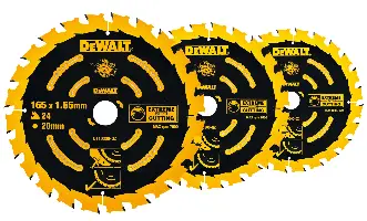 Sägeblatt-Set EXTREME DEWALT®, 3Stk DT10304 190x30mm Z24, für Kreissäge DWE575K, ZDT10399-QZ