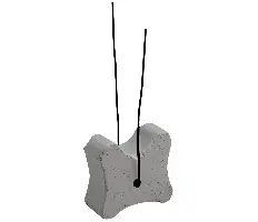 Betonski distanseri Faserbeton-Knochen m. Draht 20/25/30mm Schnittbr. 22mm 500Stk/Sack 50Sack/Pal, ZFBEKD20