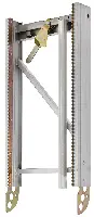Ljestve-nastavak 1m za GEDA 200Z, sa zupčastom letvom, vodilicom kabla i brzim zatvaračem, ZG2507