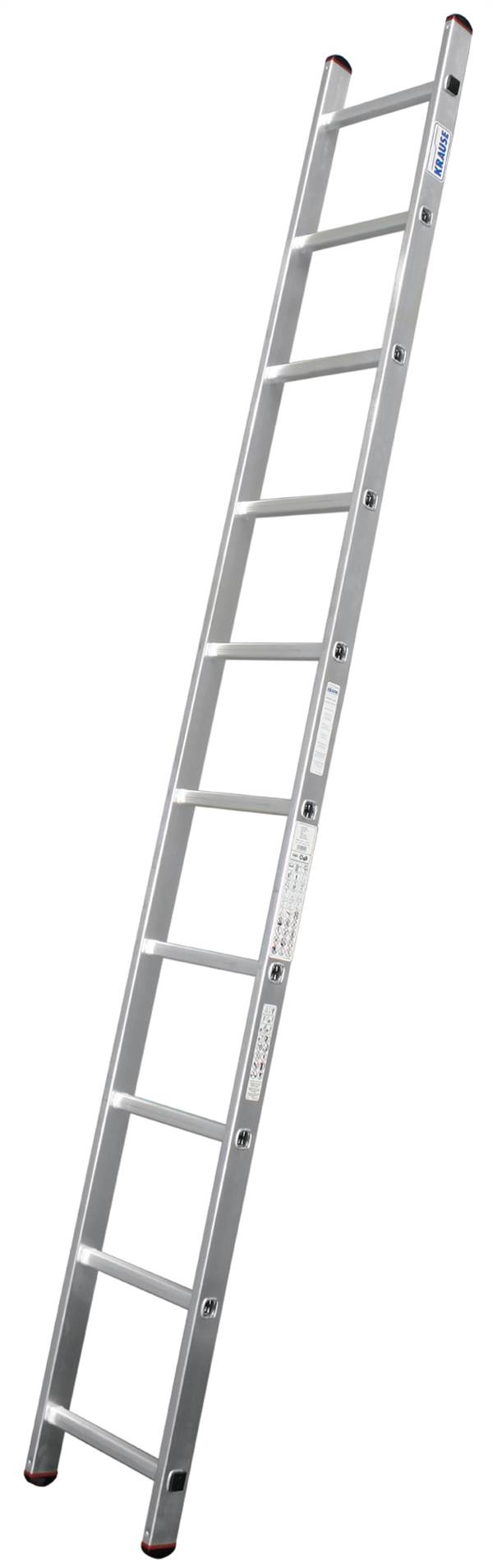 Ljestve za naslanjanje Alu KRAUSE® CORDA® 10 gazišta 2,80m, RV=3,75m, 4,0kg, Z010100