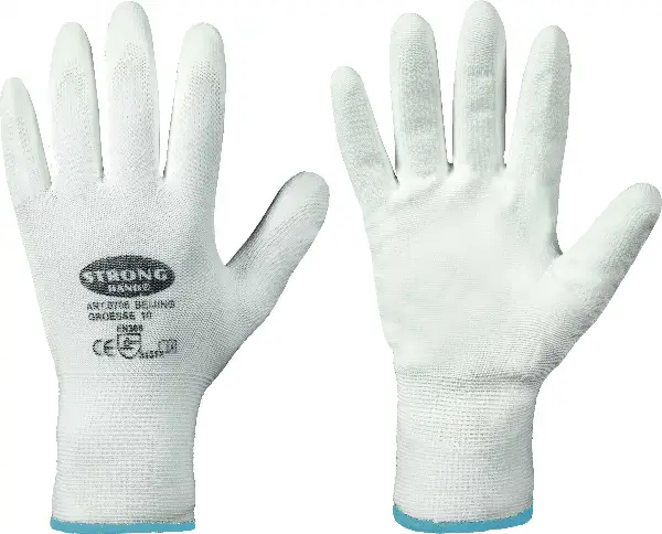 Radne rukavice CLASSIC BEIJING STRONGHAND®, bijele, EN388, vel. 8, 240pari/kart, Z070608