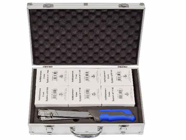 Klamerica-set HAWE 11 s 6 paketa zaptivnica 9mm u alu koferu, Z08710