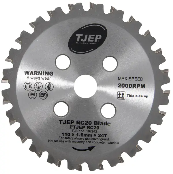 Dia rezna ploča TJEP RC20 110x1,6mm za rezačicu armature TJEP RC20/RC20A, Z102942