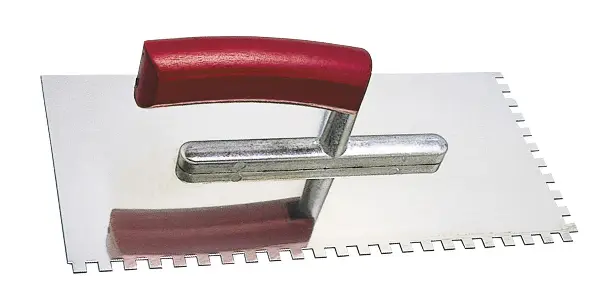 Gleter 280x130x0,7mm E4 RF nazubljeni - savijena ručka, 33kom/karton, Z1701804