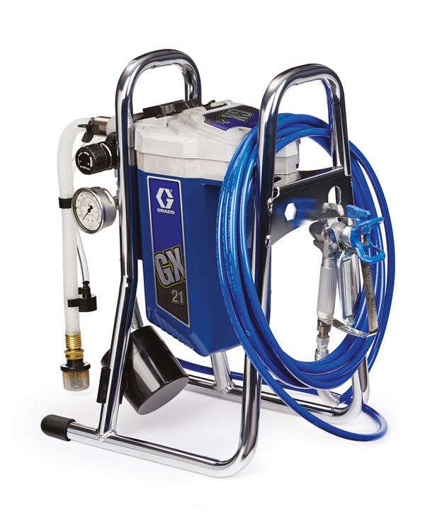 Airless uređaj za prskanje GX 21 230V s pištoljem za prskanje, crijevom, 2 mlaznice, Z17G183