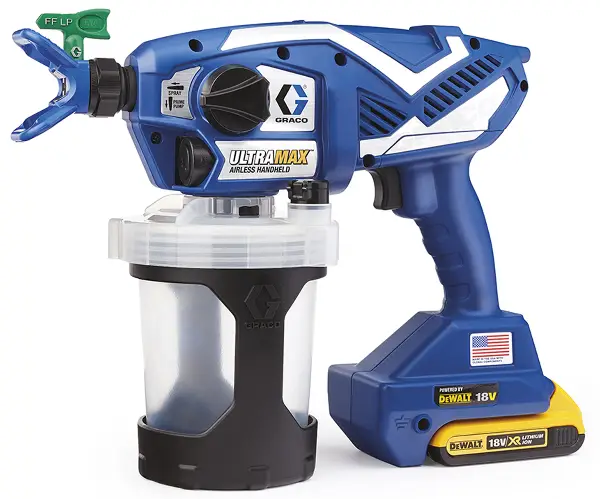 =81= Airless aku ručni uređaj za prskanje ULTRAMAX HH s 2 Li-Ion baterije, 2 mlaznice, torbica, Z17P2580