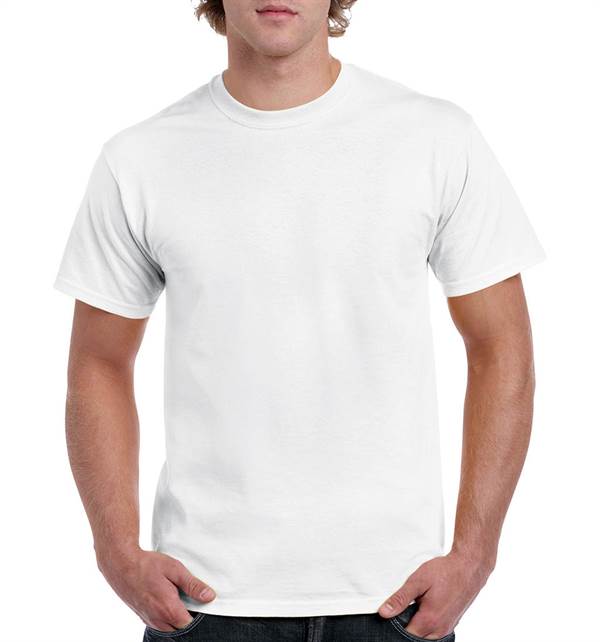 T-Shirt kratki rukav Gildan Heavy Cotton, bijela, 170 g/m², vel. XL, Z18009WXL