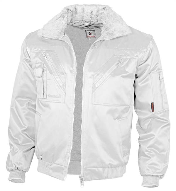 Pilotska jakna QUALITEX bijela, 265 g/m², vel. L, Z23611L