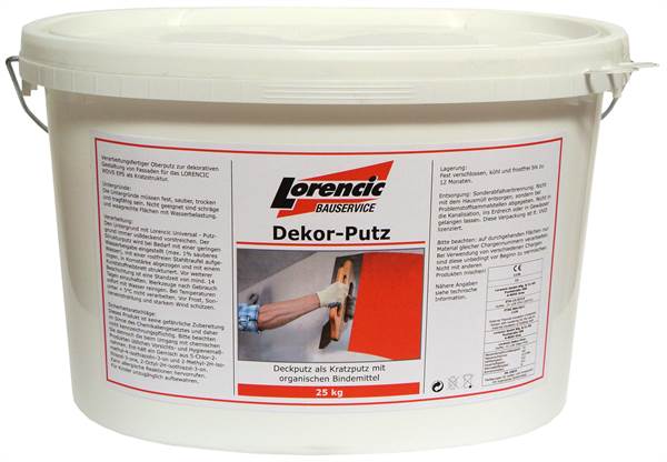 Dekorativna žbuka Kratz 1,5mm, u boji, potro. 2,5kg/m², 25kg/Kübel, 32kanta/pal, Z2509125LO