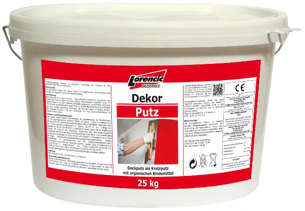 Dekorativna žbuka Kratz 1,5mm, u boji, potro. 2,5kg/m², 25kg/Kübel, 32kanta/pal, Z2509125LO
