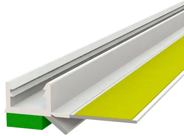 Letvica za žbukanje i zaštitu 10mm, vanjska ZELENA, DL, flex., 2,5m/štg 60štg/kart 42kart/pal, Z3775250LO