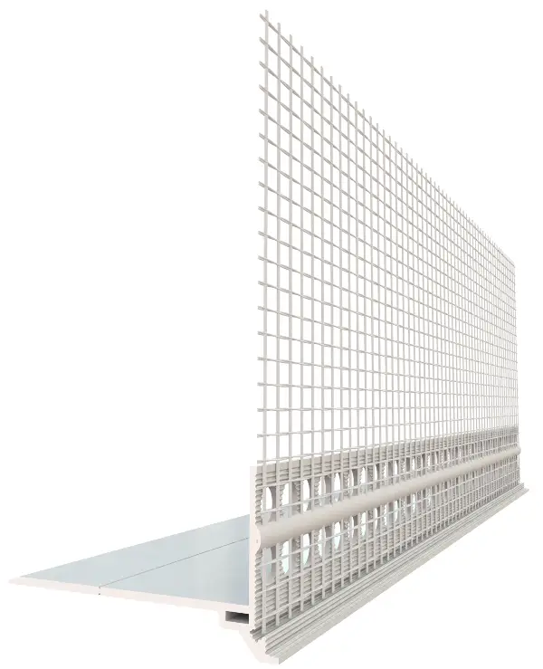 Sokl profil PVC s WDVS mrežicom Typ PRAKTIKA 50x1mm 2,5m/štanga, 25štangi/karton, 40karton/pale, Z4039050