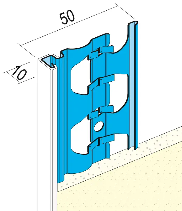Završni profil 1224 10mm 3,0m/štg, 25štg/bunt, 50bunt/pal, Z41224300