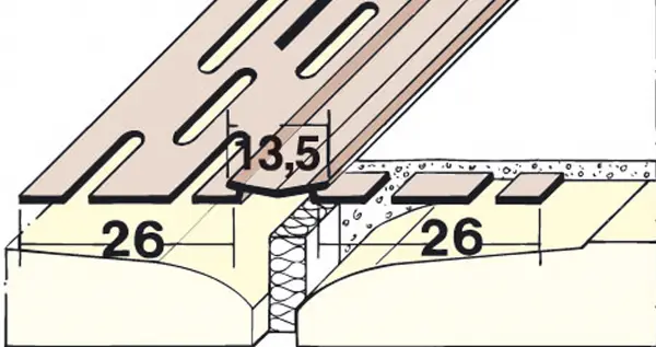 PVC profil za fuge 3750 75m/rola 1rol/kart 120kart/pal, Z43750