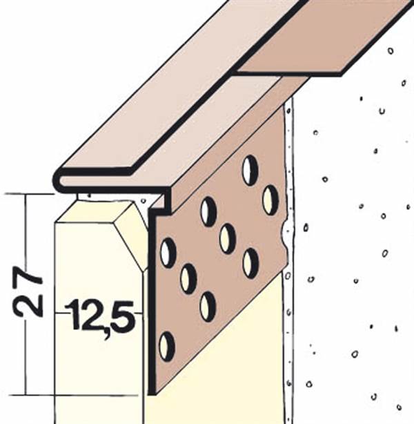 Završni profil PVC 3766 3,00m/štanga, 35štangi/karton, 70kart/pal, Z43766300