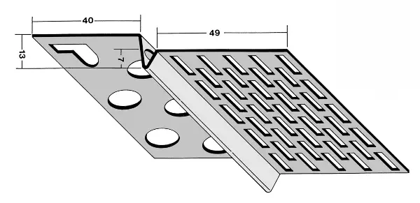 Ventilacijski profil 9224 13mm 2,50m/štanga, 20štangi/bunt 70bunt/pal, Z49224250