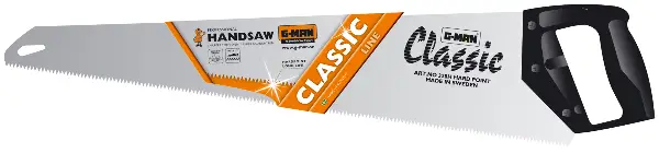 Ručna pila CLASSIC 450mm s univerzalnim zubcima U7, 10kom/karton, Z5210503