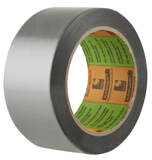 Zaštitna traka PVC BARNIER® srebrna 50mm x 33m, 36rola/kart, Ne odgovaramo za svježe nanes, Z609650