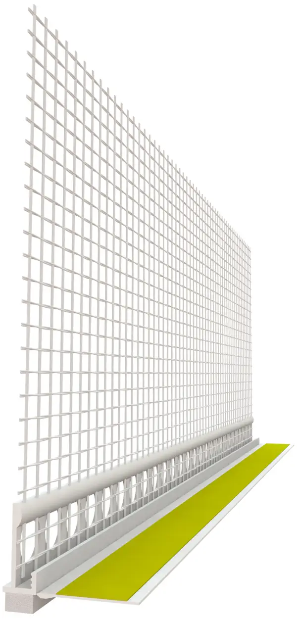 Letvica za žbukanje i zaštitu s mrežicom 6mm 2,4m/štg, 30štg/kart, 50kart/pal, Z6470205