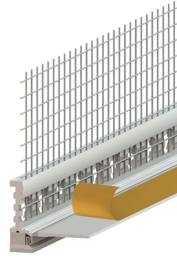Priključni profil 3D Membran 6mm RENO WDVS mrežica 2,4m/štg 25štg/kart 40kart/pal, Z6470240LO