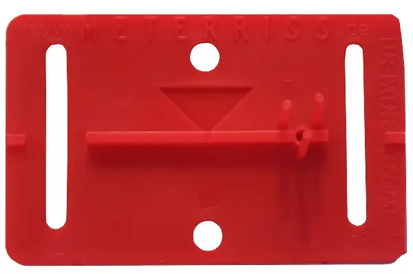 Pločica za izmjere RS21R crvena samoljepljiva s kistom, 200kom/paket, Z700021RS