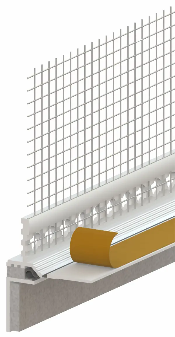 Letvica za žbukanje i zaštitu 11mm WDVS mrežica K3 za rolete 2,4m/štg 25štg/kart 40kart/pal, Z824K3LO