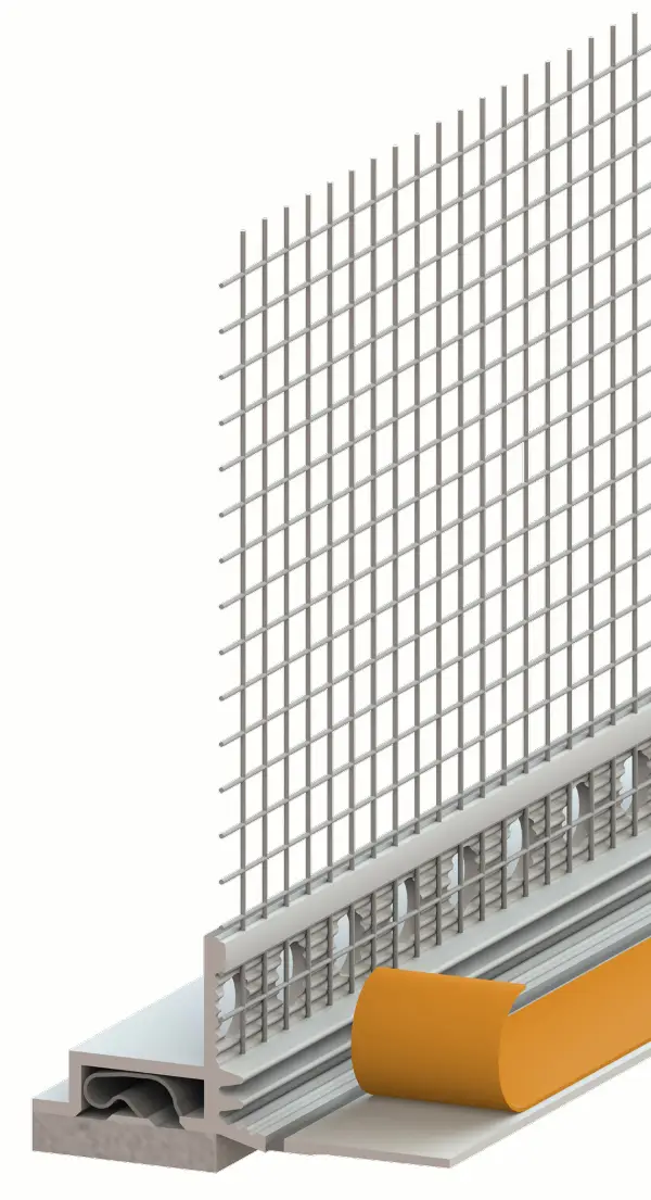 Letvica za žbukanje i zaštitu 19mm WDVS mrežica 3D Standard 1,4m/štg, 25štg/kart, 40kart/pal, Z914