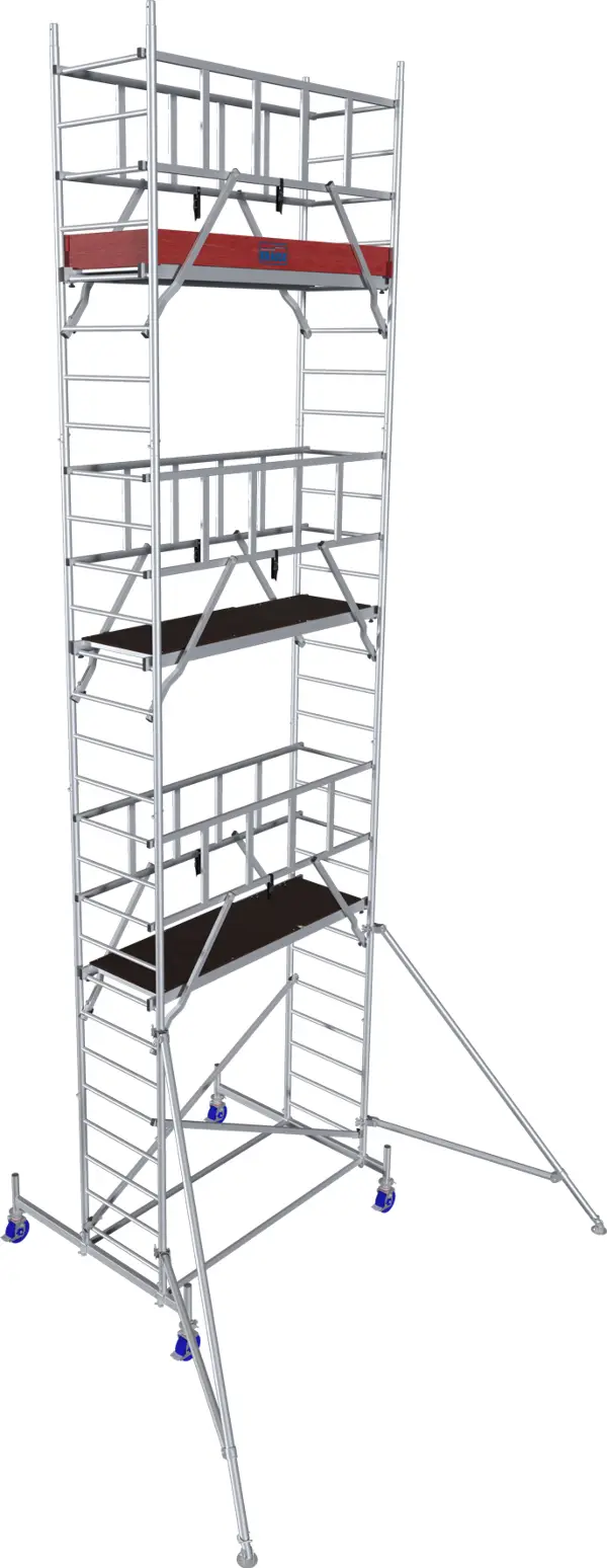 Alu pokretna skela KRAUSE® MONTO® PROTEC® širina 2,00x0,60m, RV= 8,30m, Z940155