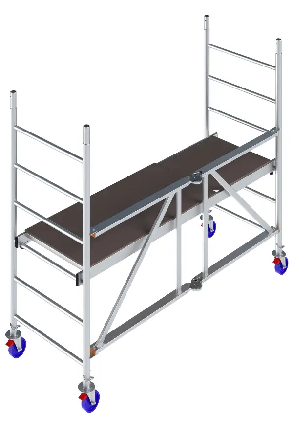 Alu sklopiva pokretna skela KRAUSE® MONTO® PROTEC® XS širina 2,00x0,60m, RV=2,90m, Z942104