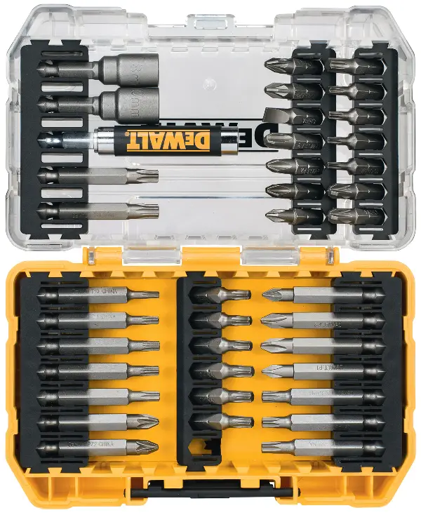 Set bitova DEWALT® 25mm/50mm 40-djelni s nasadnim ključem, držač bitova, Toughcase, ZDT70717-QZ