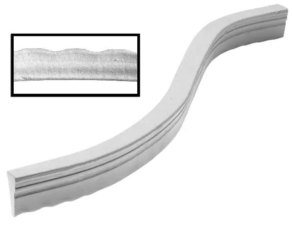 Faserbeton-Schlange 50mm Betond. mit Noppen 1,0lfm/Stk 600Stk/Pal, ZFBSN5010