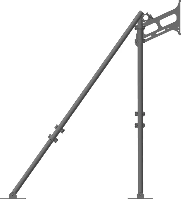 Set držača stupova GEDA s pričvrsnim cijevima, ZG3370