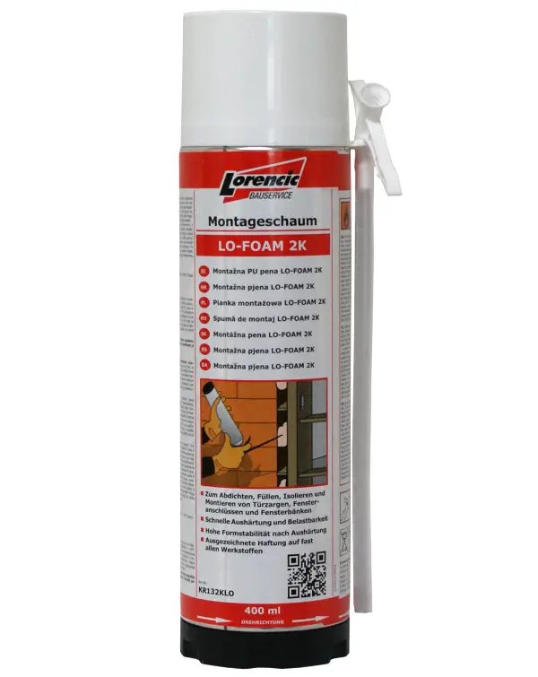 ==§= Montažna pjena LO-FOAM 2K 400ml 12kom/karton, 56karton/paleta, ZKR132KLO