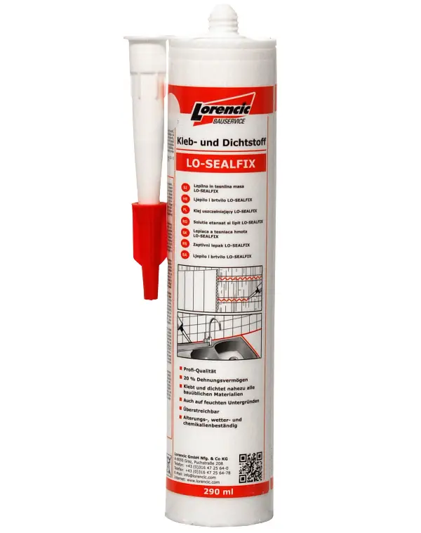 Ljepilo i brtvilo LO-SEALFIX bijelo 290ml 12kom/kart, 120kart/pal, ZKR186LO